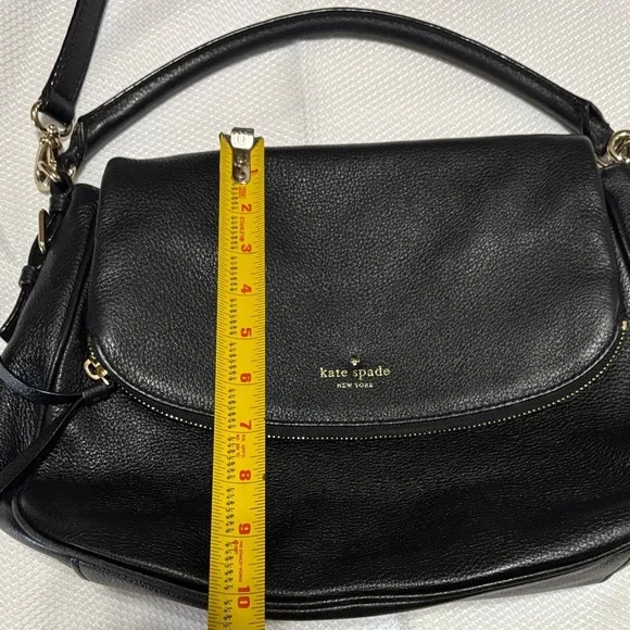 Kate Spade Black Pebbled Leather Shoulder Bag and crossbody